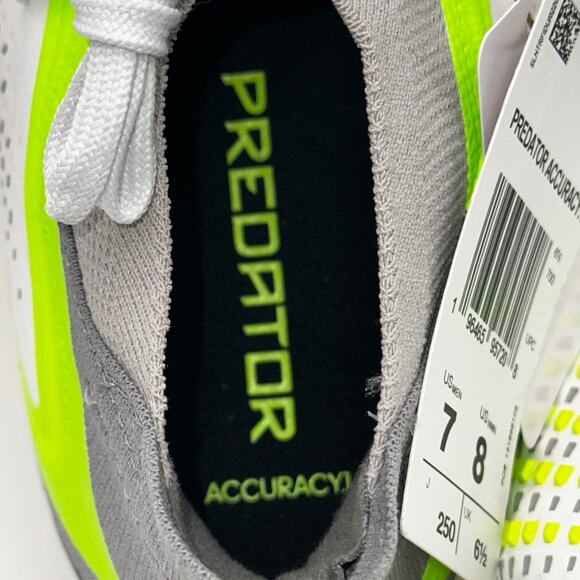 Adidas Predator Accuracy .1 Men sz 7 Soccer Cleats White Green GZ0035 - Picture 8 of 11